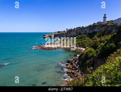 Mar Nero linea costiera e Sile lighthouse, Istanbul, Turchia Foto Stock