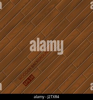 Texture di legno. Vettore di tavole di legno dello sfondo. Illustrazione Vettoriale