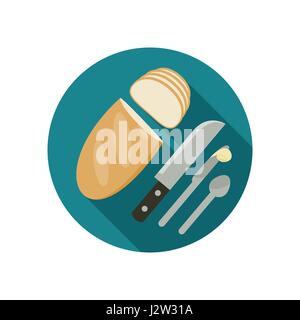 Icona di pane Illustrazione Vettoriale