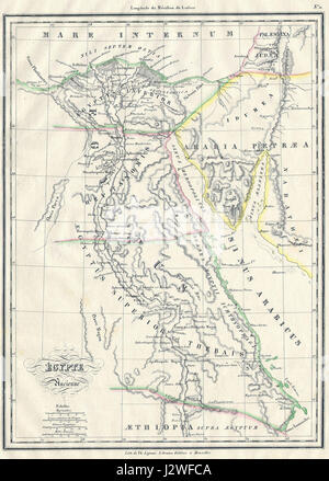 1837 Malte-Brun Mappa di Antico Egitto Nubia ( Sudan ) e Abissinia ( Etiopia ) - Geographicus - EgyptAncient-mb-1837 Foto Stock