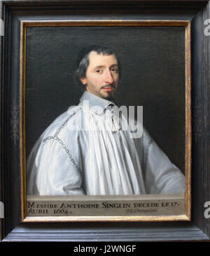 Antoine Singlin - Philippe de Champaigne - Getty Museum - con telaio Foto Stock