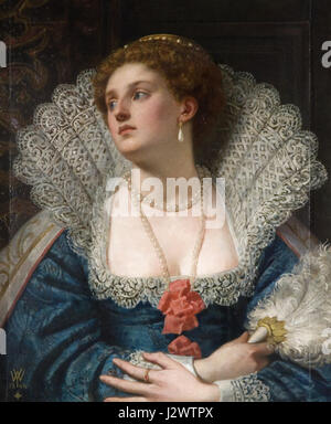 Amy Robsart fu la prima moglie di Robert Dudley, conte di Leicester, e una figura chiave nella storia inglese. La sua morte nel 1560 rimane oggetto di polemiche, con teorie che circondano le circostanze della sua morte e il suo rapporto con la corte inglese. Foto Stock