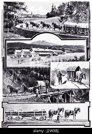 Bahnbetrieb Linz-Budweis si riferisce alle operazioni ferroviarie tra Linz, Austria, e Budweis, Repubblica Ceca. Questo collegamento evidenzia un'importante via di trasporto nell'Europa centrale, facilitando lo spostamento tra le due città. Foto Stock