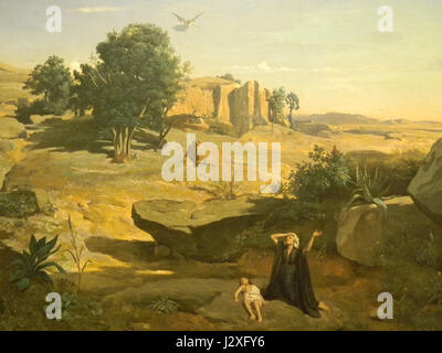 Camille Corot agar nel deserto 1835 Foto Stock