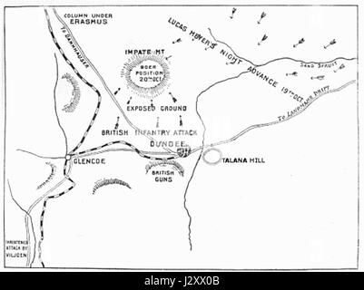 Battaglia di Glencoe mappa Foto Stock