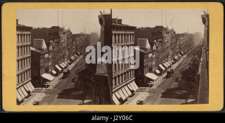 Broadway, guardando a sud di Houston Street, da E. & H.T. Anthony (Azienda) Foto Stock