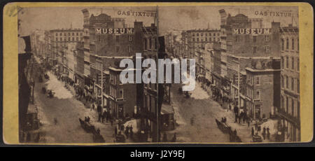 Broadway da Houston Street, guardando a nord. L'inverno, da E. & H.T. Anthony (Azienda) Foto Stock