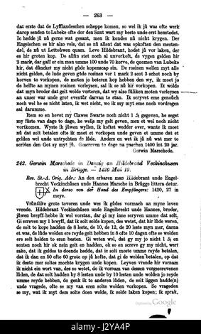 *Briefwechsel Hildebrand Veckinchusen* si riferisce ad una corrispondenza tra Hildebrand e Veckinchusen, figure significative nella storia tedesca. Le lettere forniscono informazioni sulla loro vita personale e professionale, contribuendo alla documentazione storica. Foto Stock