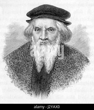 Un riferimento storico a una figura di nome Cabot, probabilmente legata all'esplorazione o ai primi viaggi, come John Cabot, un esploratore italiano noto per i suoi viaggi in Nord America. Foto Stock