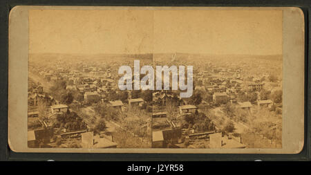 Vista panoramica di Des Moines, Iowa, di Everett, James E., 1834- 2 Foto Stock