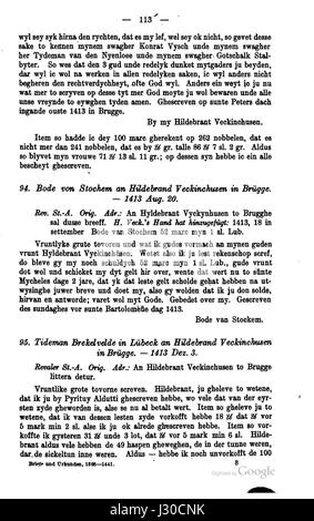 *Briefwechsel Hildebrand Veckinchusen* si riferisce ad una corrispondenza tra due individui, Hildebrand e Veckinchusen. Il documento o l'opera probabilmente include lettere o scambi personali, fornendo informazioni sul loro rapporto o contesto storico. Foto Stock