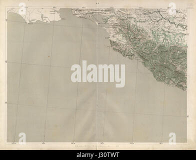 Mappa del Caucaso -1869- (10 verst) A-2 Foto Stock