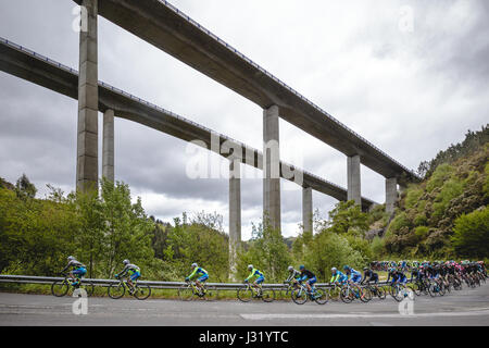 30/4/2017, Asturias, España. Vuelta Asturias, stadio 2. Foto: Cronos/Alvaro Campo Foto Stock