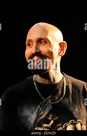 Attore americano Robert La Sardo assiste Tattoo Convention di Lione Foto Stock