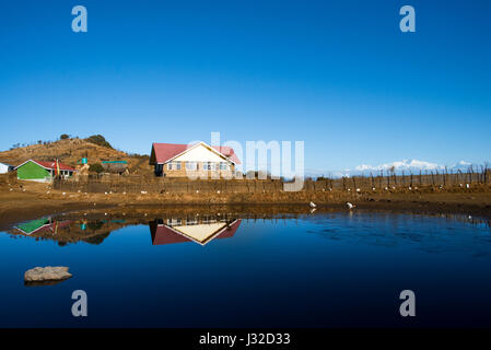 Campeggio in Singalila National Park, Tonglu, India Foto Stock
