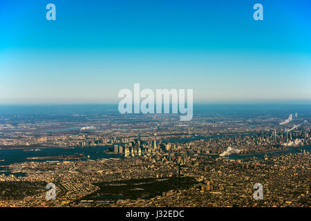 New York City vista aerea Foto Stock
