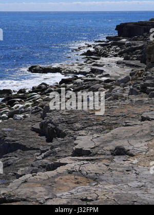 Nei pressi del faro sulla isola di Portland, Dorset Foto Stock