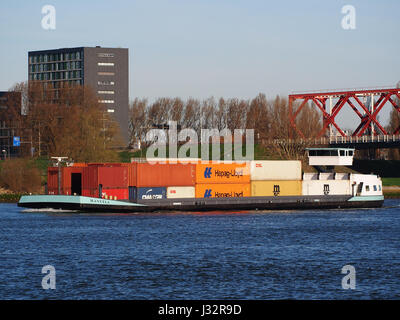 Manuela (nave, 1963) sul fiume Oude Maas pic4 Foto Stock