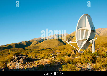 Osservatorio spaziale parabola satellitare - Argentina Foto Stock