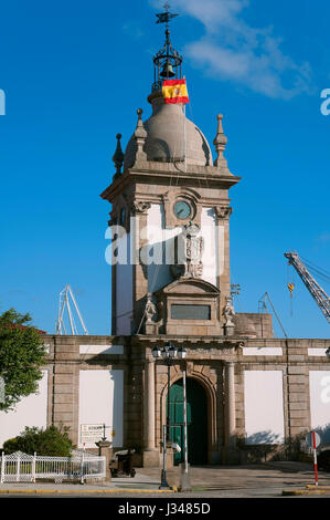 Il Dock's Gate, Ferrol, La Coruna provincia, regione della Galizia, Spagna, Europa Foto Stock