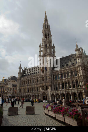 La piazza di Bruxelles grand place in Belgio Foto Stock