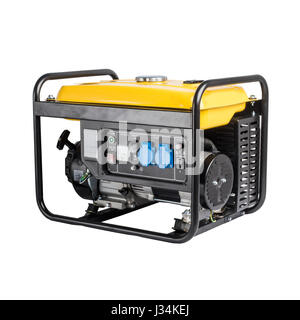 Elettrico generatore AC isolato su bianco Foto Stock