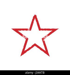 Grunge cuore rosso Illustrazione Vettoriale