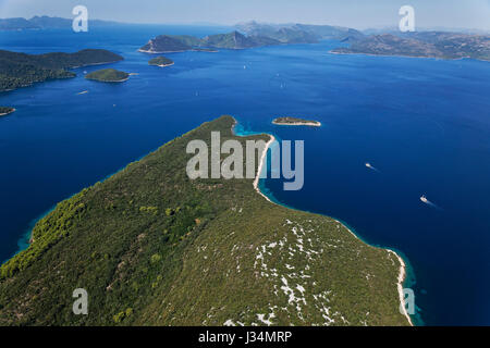 Isole Elafiti vicino a Dubrovnik Foto Stock