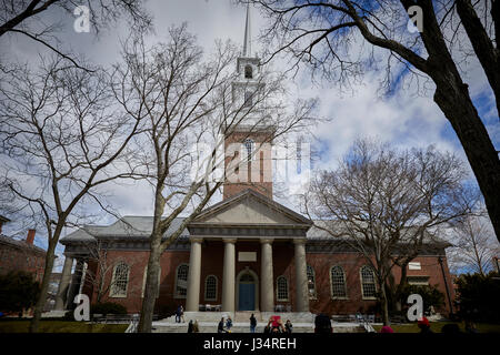 La Chiesa commemorativa in Harvard Yard , Harvard University building , Camebridge,, Boston, Massachusetts, Stati Uniti, STATI UNITI D'AMERICA, Foto Stock