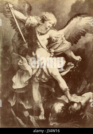 San Michele Arcangelo, dipinti di Guido Reni, Roma, Italia Foto Stock