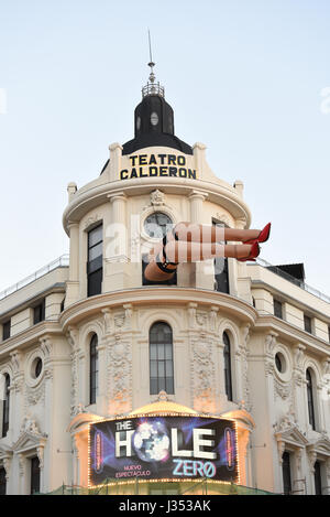 Teatro Calderón en la calle Atocha 18, Madrid. Totalmente renovado y con capacidad para 1.011 espectadores, gestionado por SOM produrre. Foto Stock