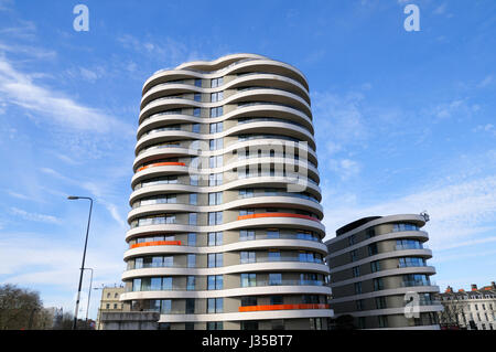 Riverwalk appartamento edificio, Millbank, Westminster, London, England, Regno Unito Foto Stock