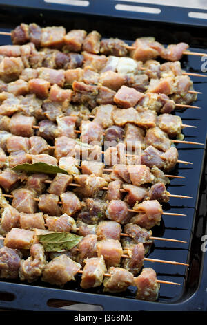Crudo fresco di carne di maiale Foto Stock