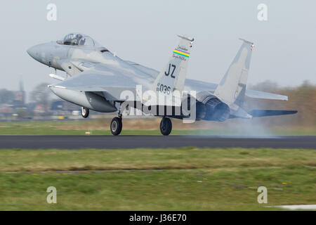 Il USAF F-15 Eagle durante il frisone bandiera esercizio Foto Stock