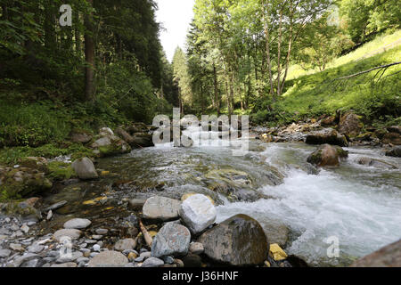 L'Italia, Tirolo, Gilfenklamm vicino a Vipiteno, la cascata di stanghe, Foto Stock