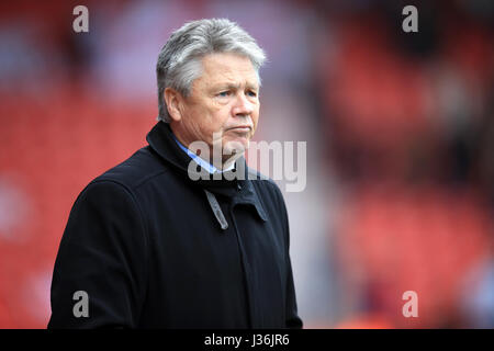 Exeter City Direttore del calcio Steve Perryman Foto Stock