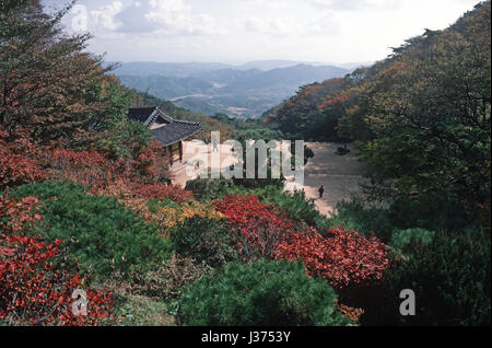 Tempio Sokkuram parte di Bulguksa Tempio complesso, capo dell'Ordine Jogye del Buddismo Coreano, Corea del Sud, Asia Foto Stock