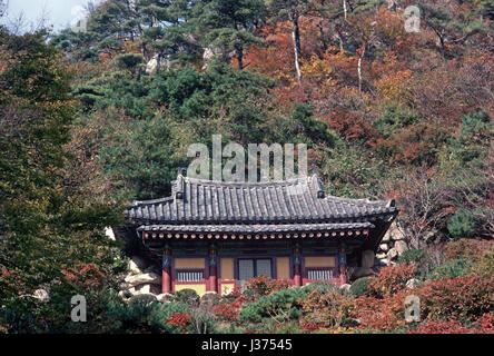 Tempio Sokkuram parte di Bulguksa Tempio complesso, capo dell'Ordine Jogye del Buddismo Coreano, Corea del Sud, Asia Foto Stock