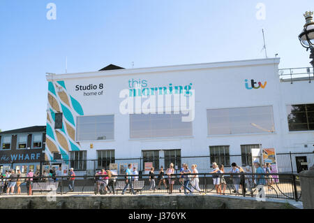 Studio 8, casa di ITV Stamattina show televisivo, South Bank di Londra, Regno Unito Foto Stock