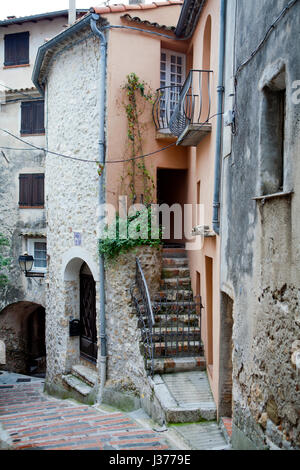 Roquebrune Cap Martin viex village. Costa Azzurra Costa Azzurra Foto Stock