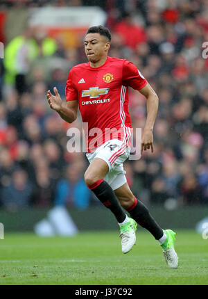 JESSE LINGARD MANCHESTER UNITED OLD TRAFFORD Manchester Inghilterra 16 aprile 2017 Foto Stock