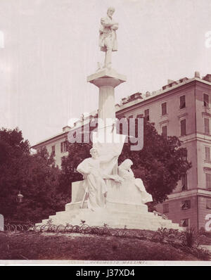 Degoix, Celestino (floruit 1860 1890) Genova Monumento a Mazzini Foto Stock