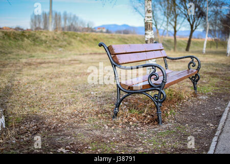 Banco a park Foto Stock