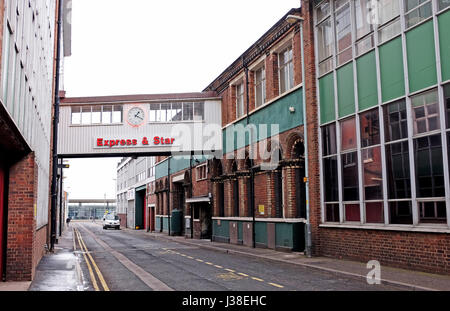 L'Express e stella giornale Uffici e sede a Wolverhampton West Midlands, Regno Unito Foto Stock