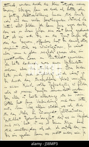 Una lettera di Franz Kafka a suo padre, che descrive le complessità della loro relazione tesa e che offre una visione della vita personale di Kafka. Foto Stock