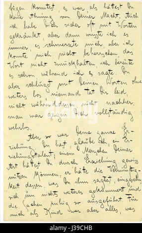 *Brief an den Vater* (lettera a suo padre) di Franz Kafka è una commovente e personale lettera di Kafka a suo padre, che descrive la complessa e tesa relazione tra di loro. La lettera è un lavoro chiave per capire il mondo emotivo di Kafka. Foto Stock