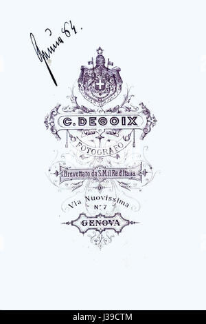 Degoix, Celestino (floruit 1860 1890) Genova interno del Duomo verso Foto Stock