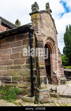 St Christopher's Chiesa è nel piccolo villaggio di Pott Shrigley, Cheshire, Inghilterra Foto Stock