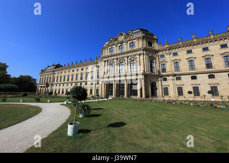 Deutschland, Unterfranken, in der Altstadt von Wuerzburg, die Wuerzburger Residenz und Hofgarten, UNESCO Foto Stock