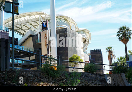 ADELAIDE, AUSTRALIA DEL SUD - Aprile 8, 2017: Close up Adelaide Oval Stadium, casa del South Australian Cricket Association, situato nel pa Foto Stock